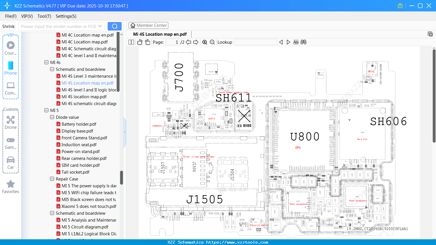 Xiaomi Mi 4S Location Map En